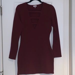 Maroon / dark red dress